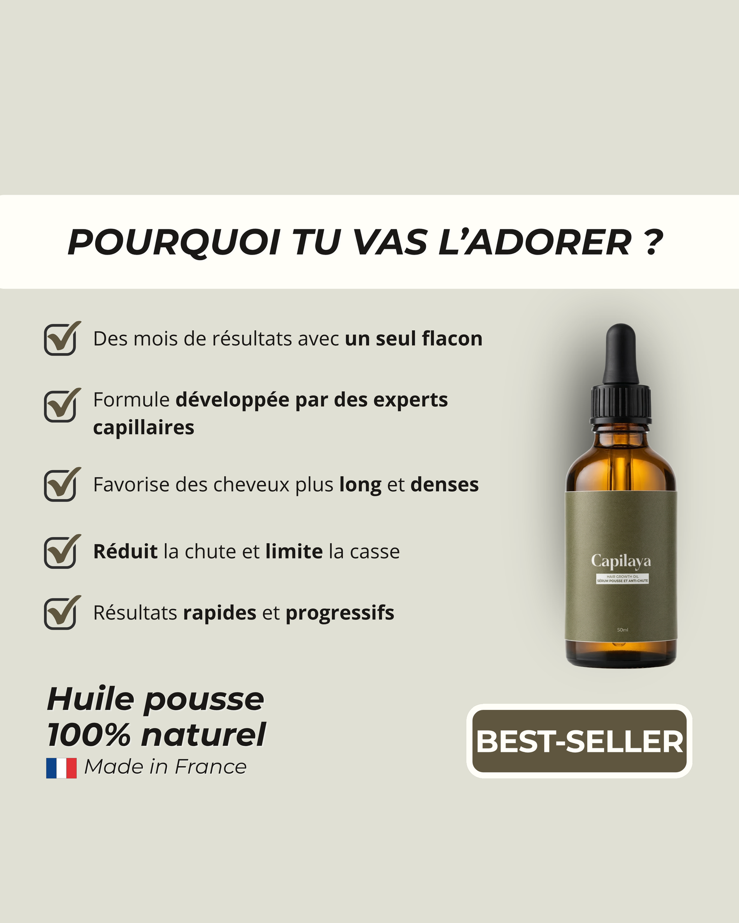 Ancienne fiche produit - Huile capillaire - pousse cheveux & anti-chute