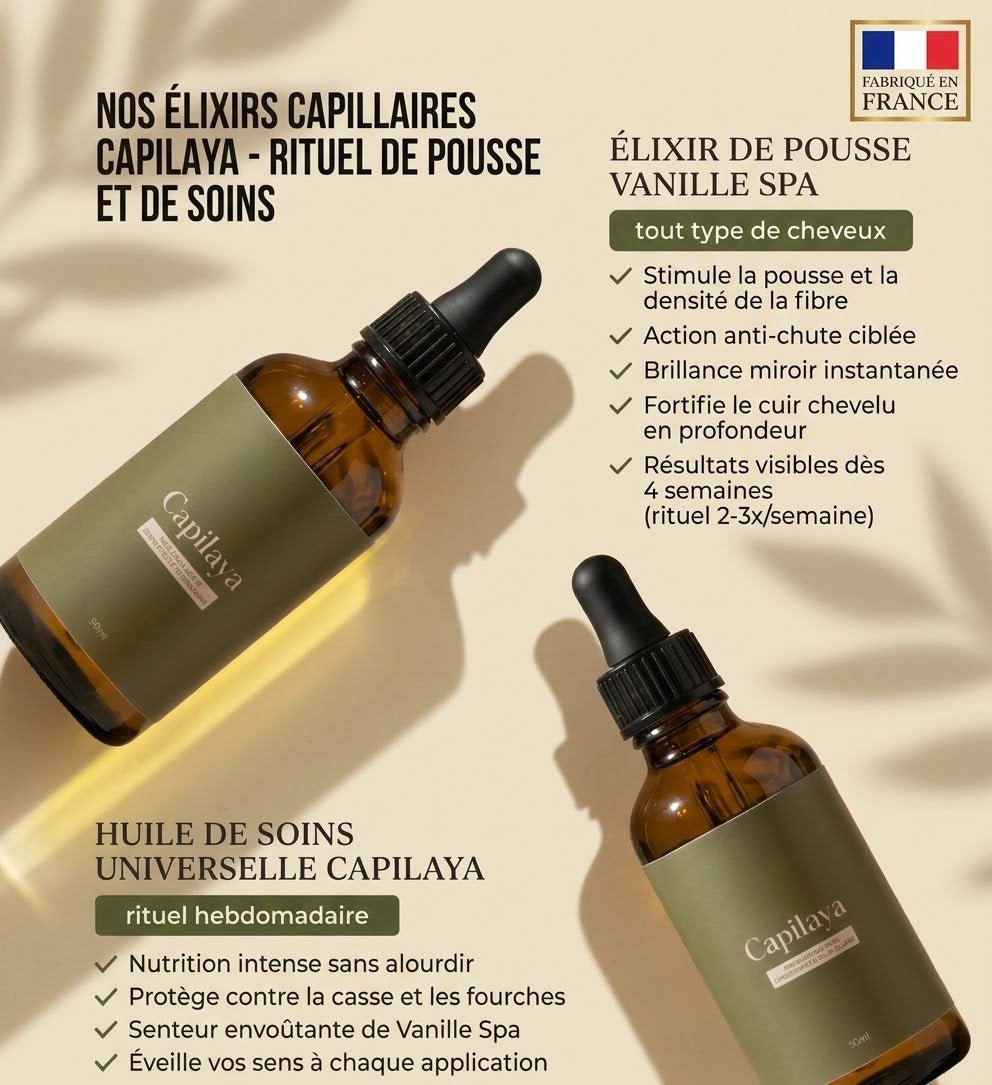 Huile capillaire - pousse cheveux & anti-chute